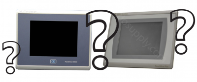 Panelview 5500 (left) and Panelview Plus 7